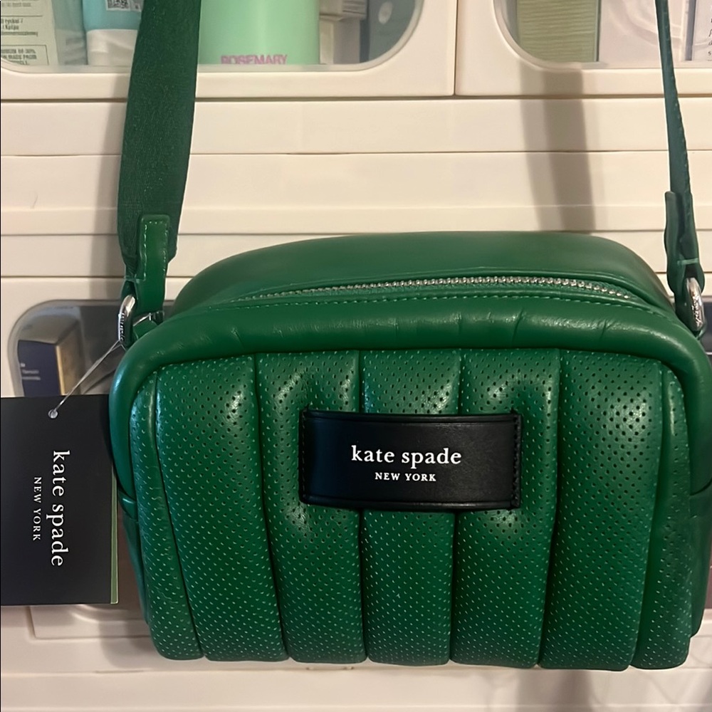 New with Tags Kate Spade Green Quilted Bag